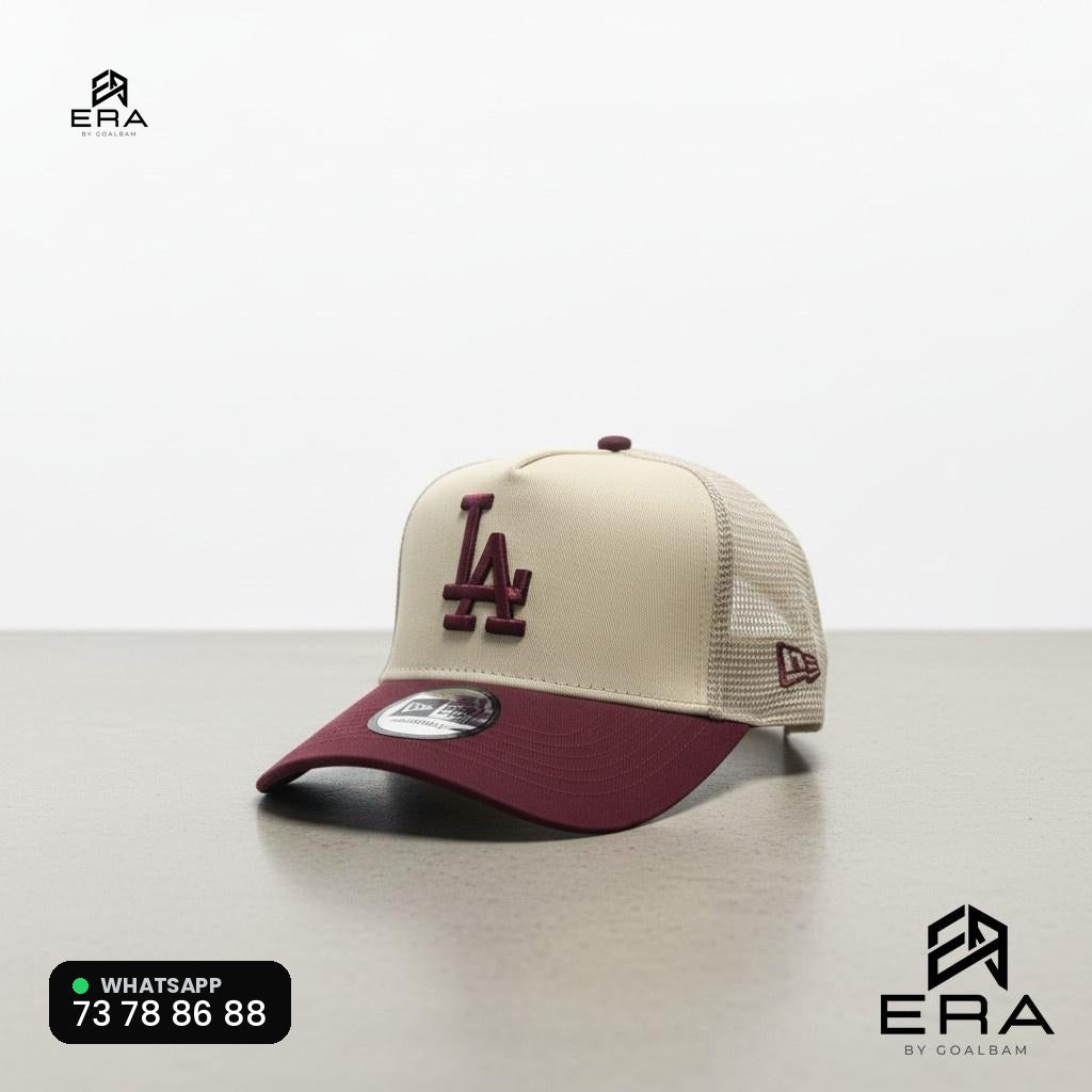 Casquette Dodgers Trucker — ERA by GOALBAM - Crème / Bordeaux