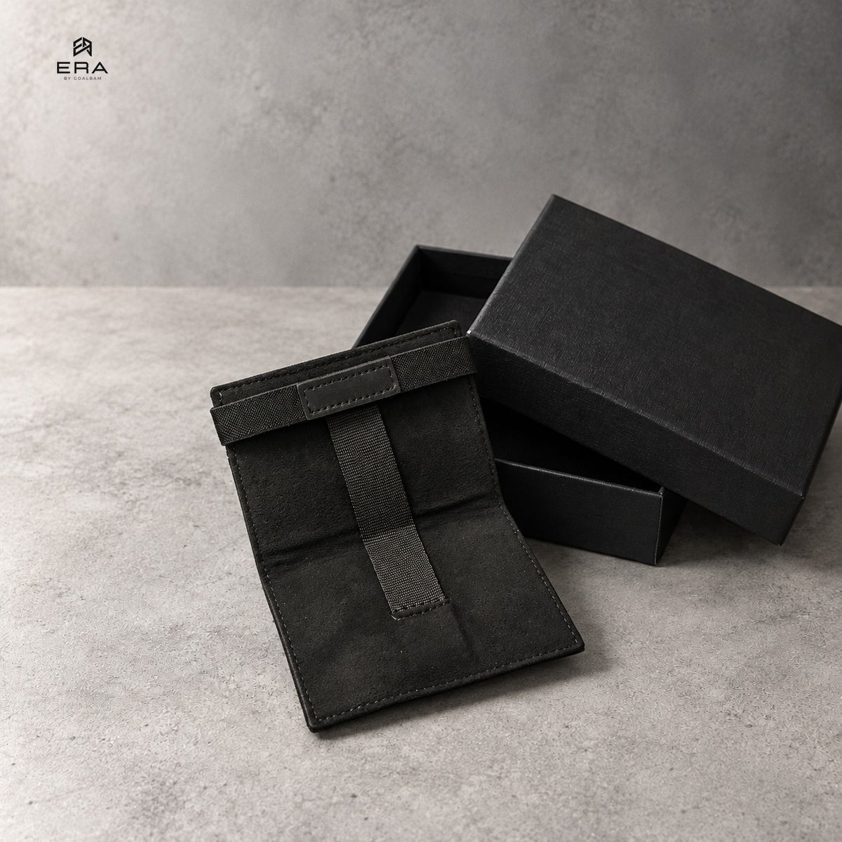 Porte-cartes cuir ERA noir – intérieur