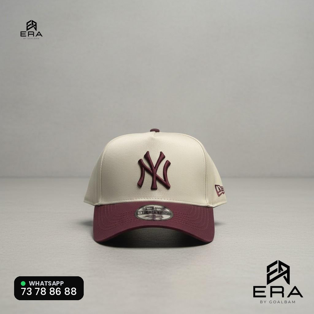 Casquette NY — ERA by GOALBAM - Crème / Bordeaux