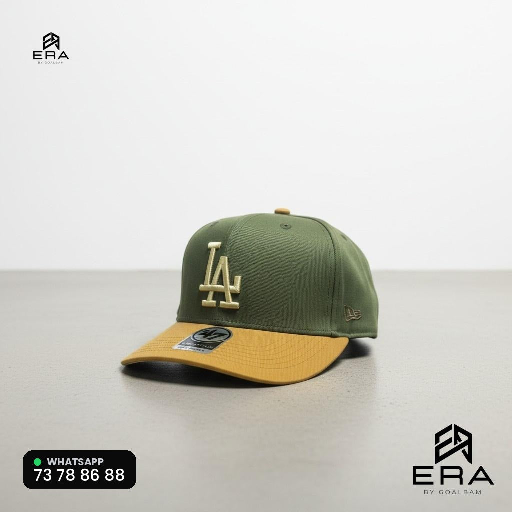 Casquette Dodgers — ERA by GOALBAM - Olive / Moutarde