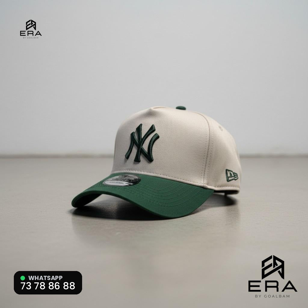 Casquette NY — ERA by GOALBAM - Crème / Vert