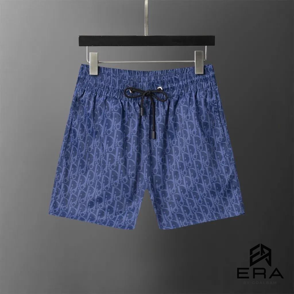 Short Motif Encre - Marine Monogramme