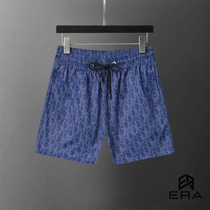 Short Motif Encre - Marine Monogramme