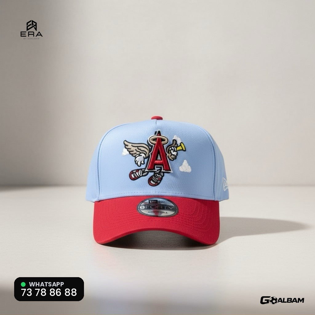 Casquette Angels Mascotte — ERA by GOALBAM - Bleu Ciel / Rouge