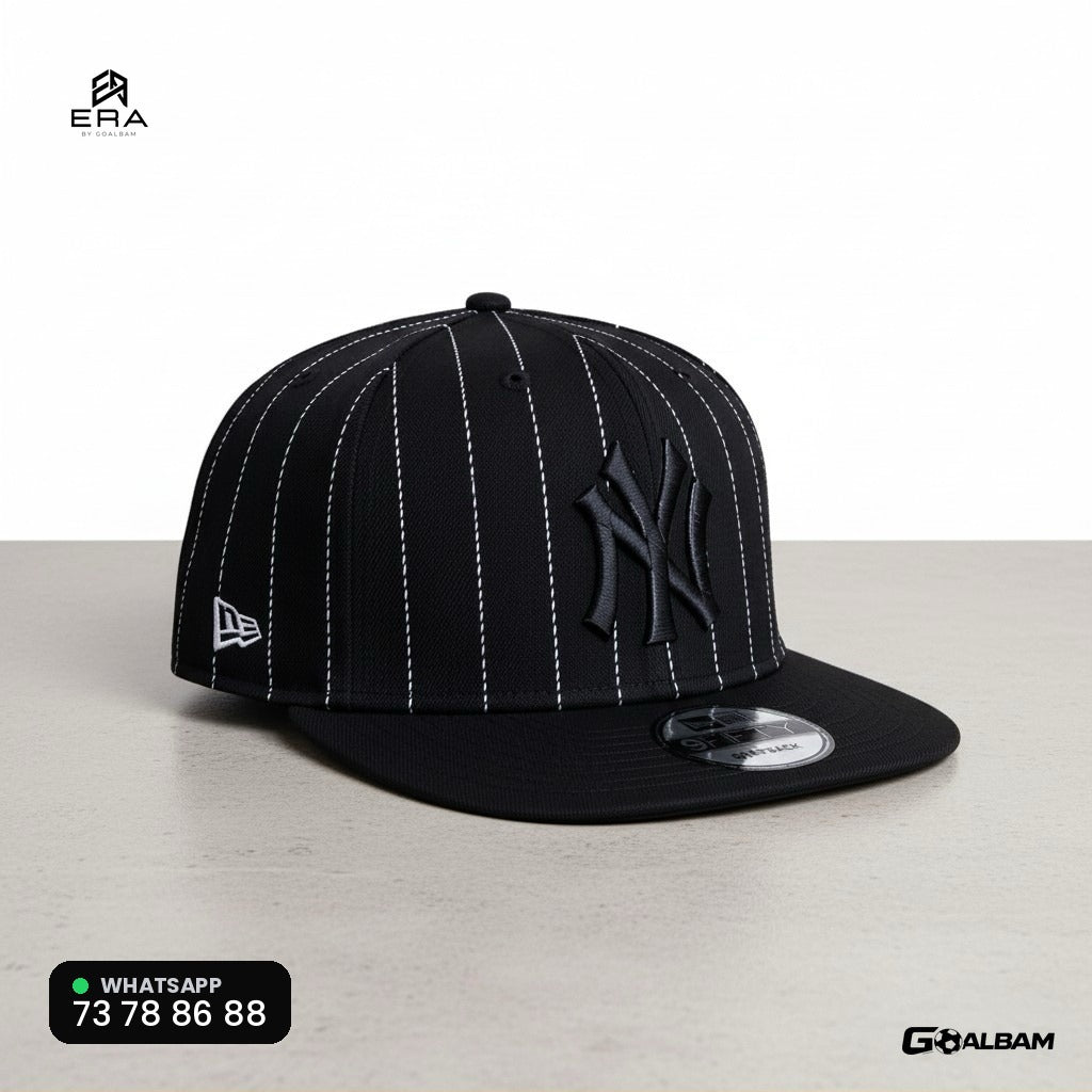 Casquette NY Rayures — ERA by GOALBAM - Noire