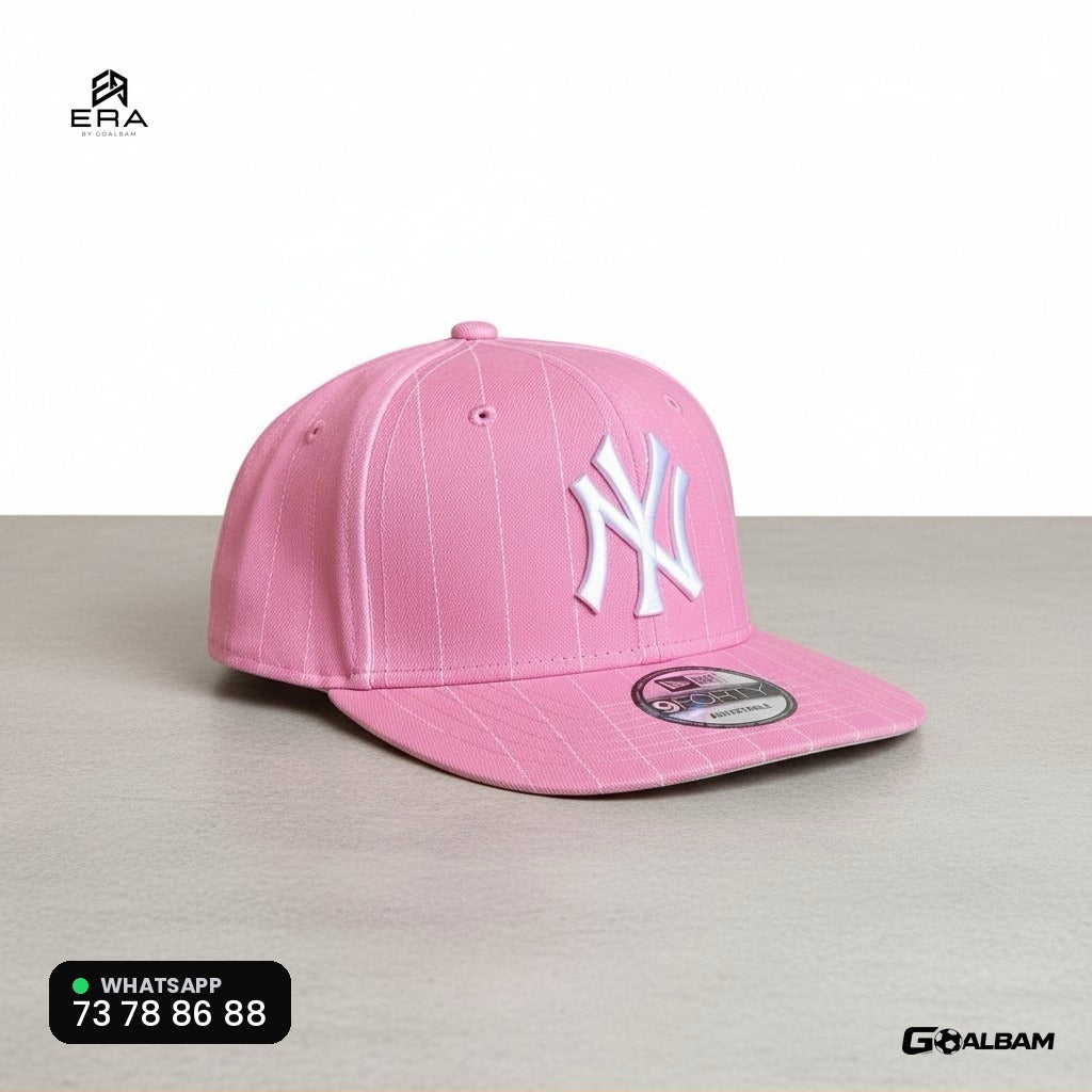 Casquette NY Rayures — ERA by GOALBAM - Rose