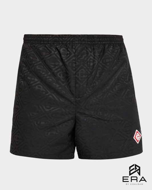 Short Blason Brodé - Noir Blason