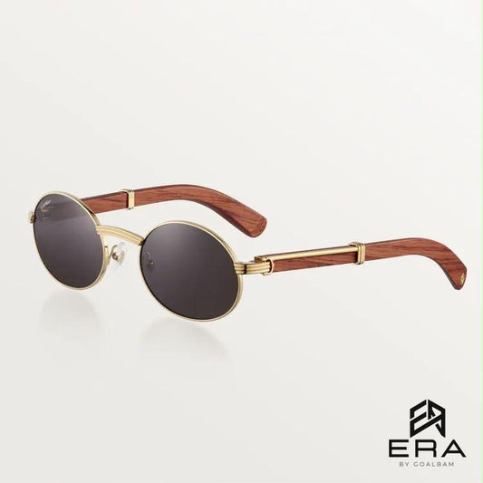 Lunettes Bois Aviateur - Or Bois