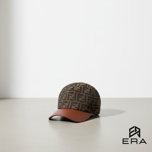 Casquette Monogramme Cuir Camel — ERA by GOALBAM