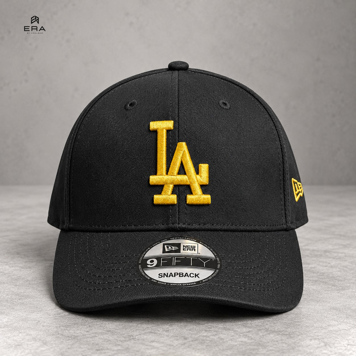 Casquette ERA LA Noir & Or – vue de face
