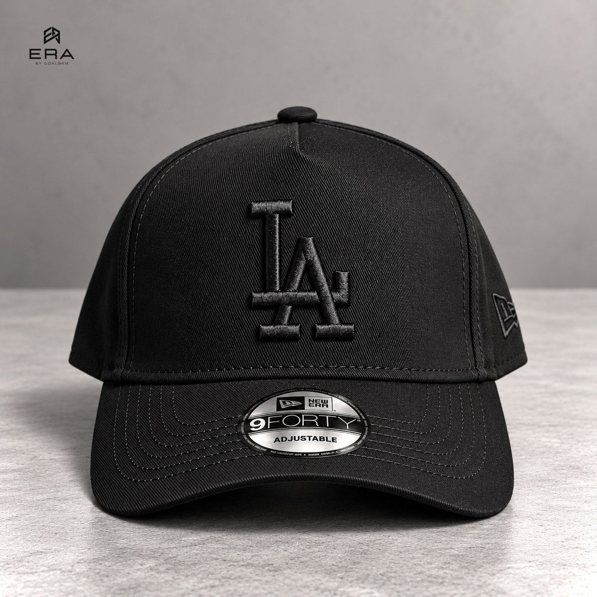 Casquette ERA LA Noir Total – vue de face
