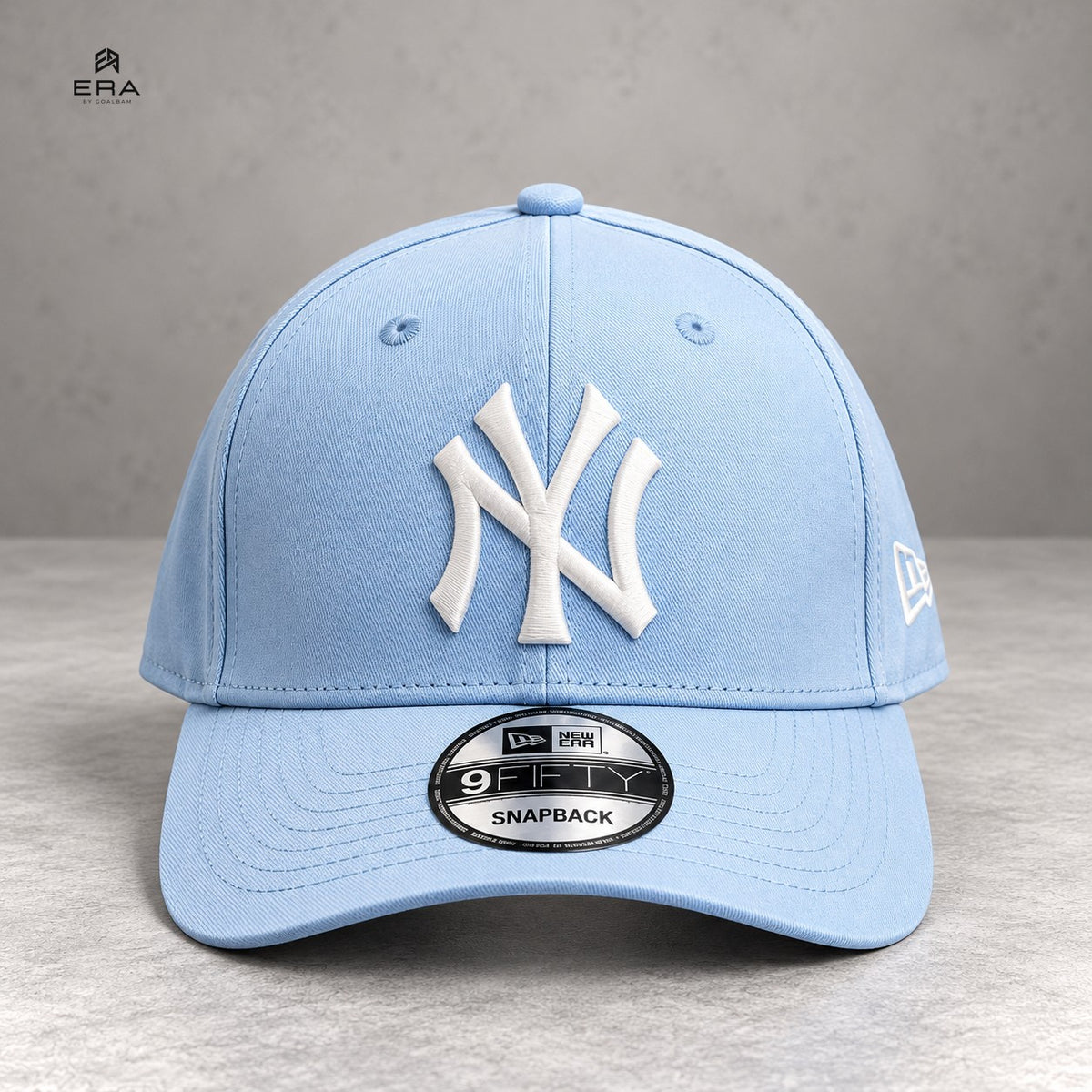 Casquette ERA NY Ciel & Blanc – vue de face