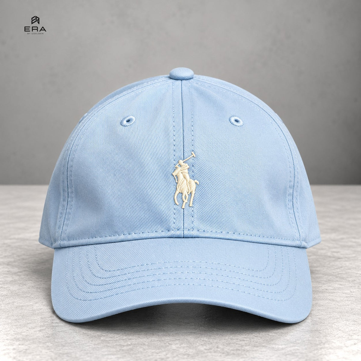 Casquette ERA Polo Bleu Ciel – vue de face
