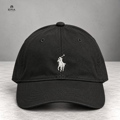 Casquette ERA Polo Noir & Blanc – vue de face