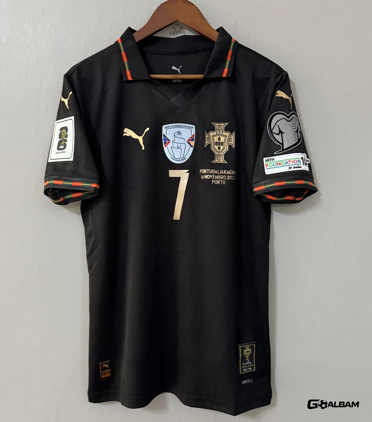 Maillot Portugal Spécial 25/26 Noir - GOALBAM